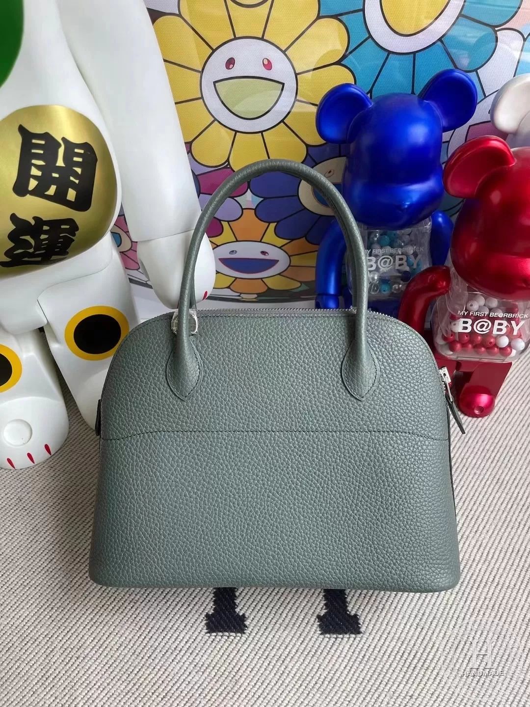 Hermes Bolide 27cm Epsom T0 Blue Brume-5134