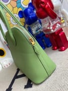 Hermes Bolide 27cm 63 Vert Amande  taurillon Clemence-5796