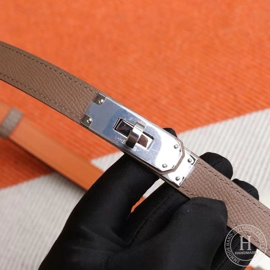 Hermes kelly Belt epsom  ck18 etoupe-0881