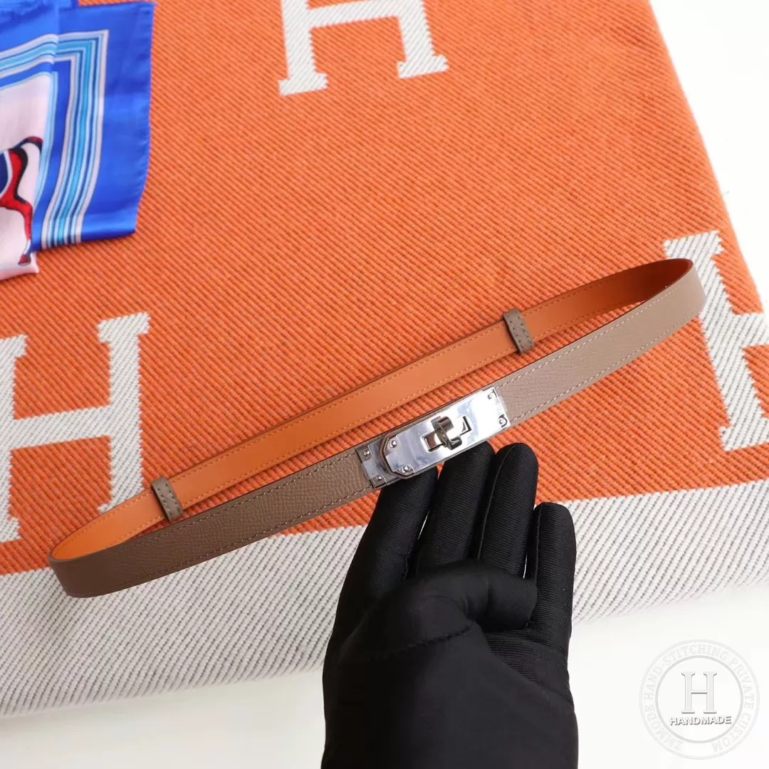 Hermes kelly Belt epsom  ck18 etoupe-0881