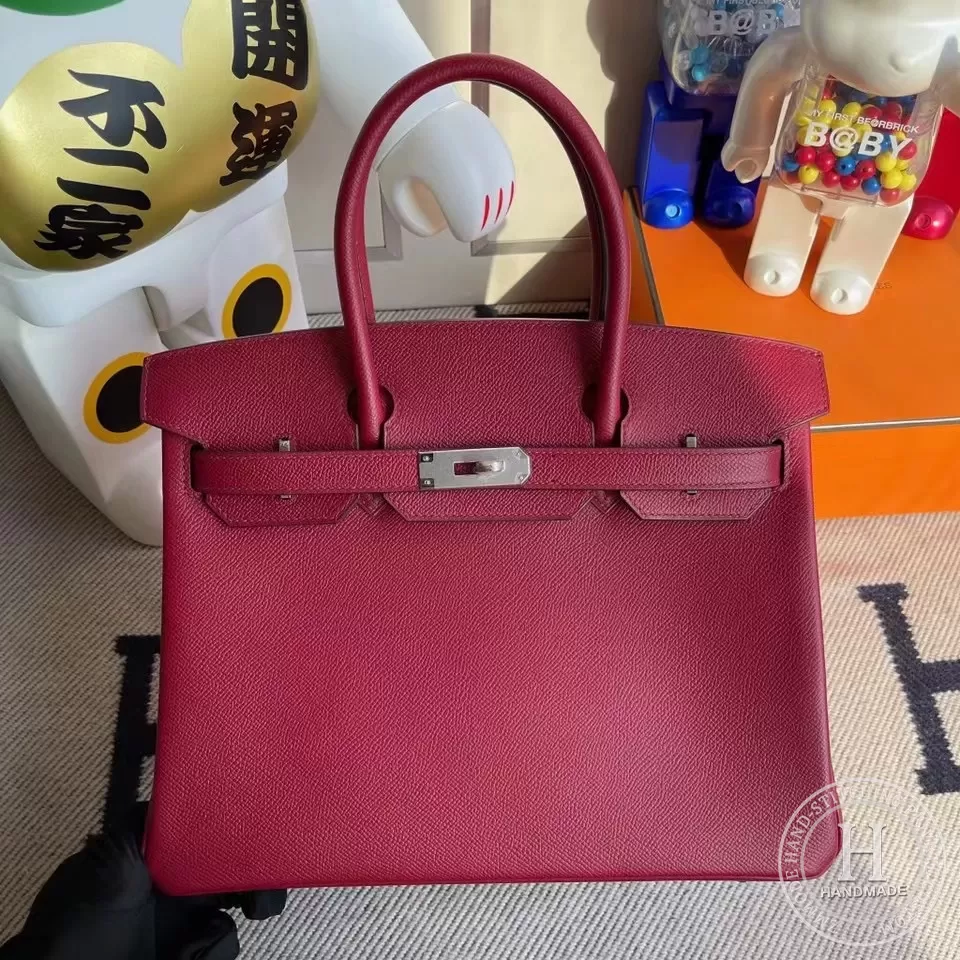 Hermes Birkin 30cm Epsom K1 Rouge Grenat