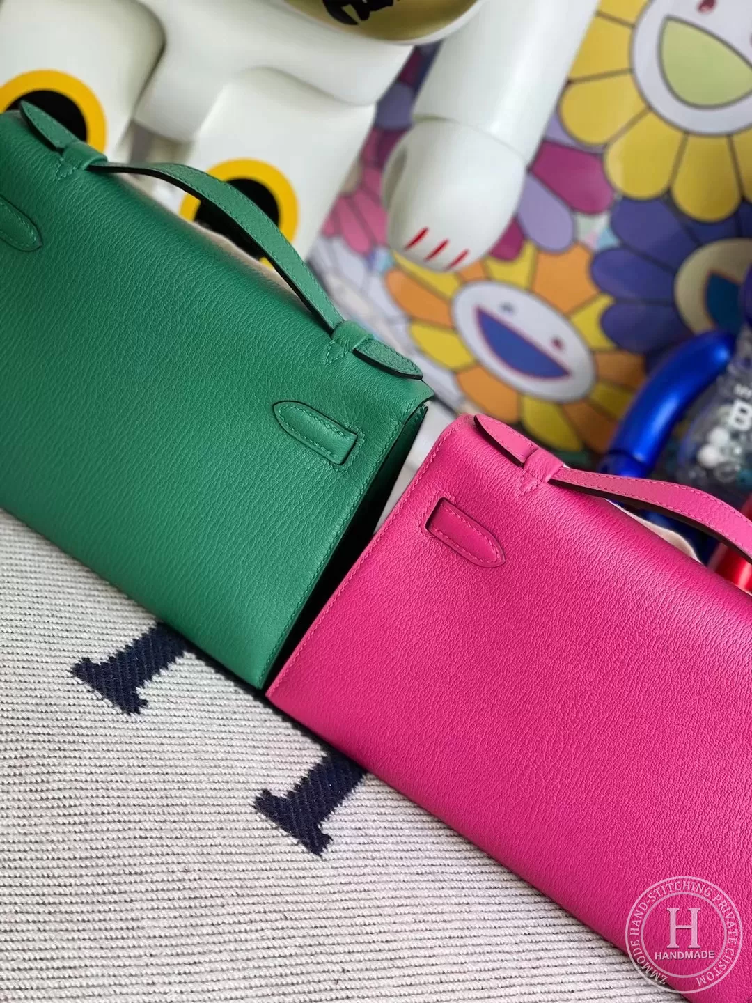 Hermes MiniKelly Pochette 22cm Mysore goatskin E5 Rose Tyrien Hermes MiniKelly Pochette 22cm Mysore goatskin E5 Rose Tyrien