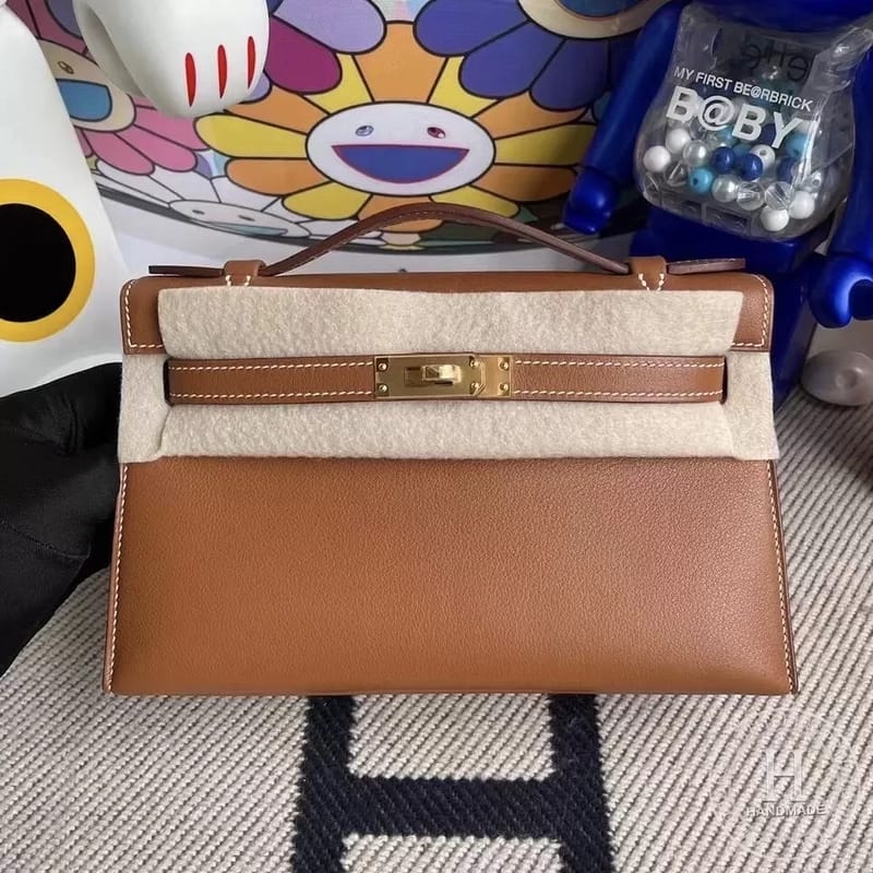 Kelly Pochette Swift 37 Gold