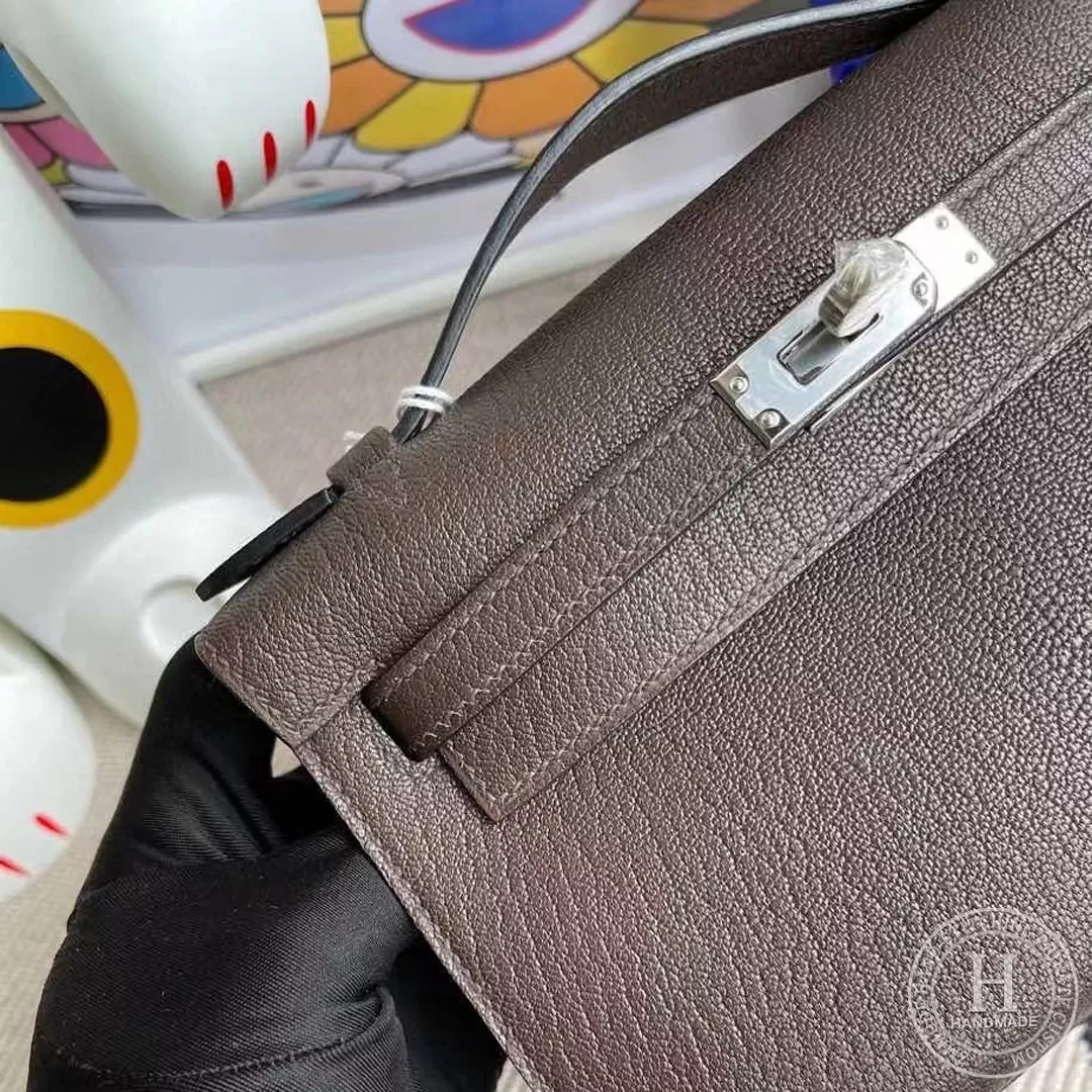41 Havane Hermes MiniKelly Pochette 22 Mysore goatskin 41 Havane Hermes MiniKelly Pochette 22 Mysore goatskin