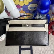 CK47 Chocolate Lizard Hermes MiniKelly Pochette 22cm-9022