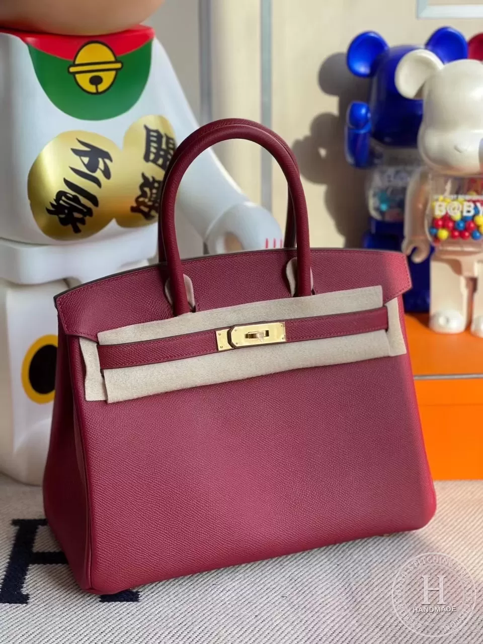 Hermes Birkin 30cm Epsom K1 Rouge Grenat