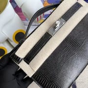 CK47 Chocolate Lizard Hermes MiniKelly Pochette 22cm-9022