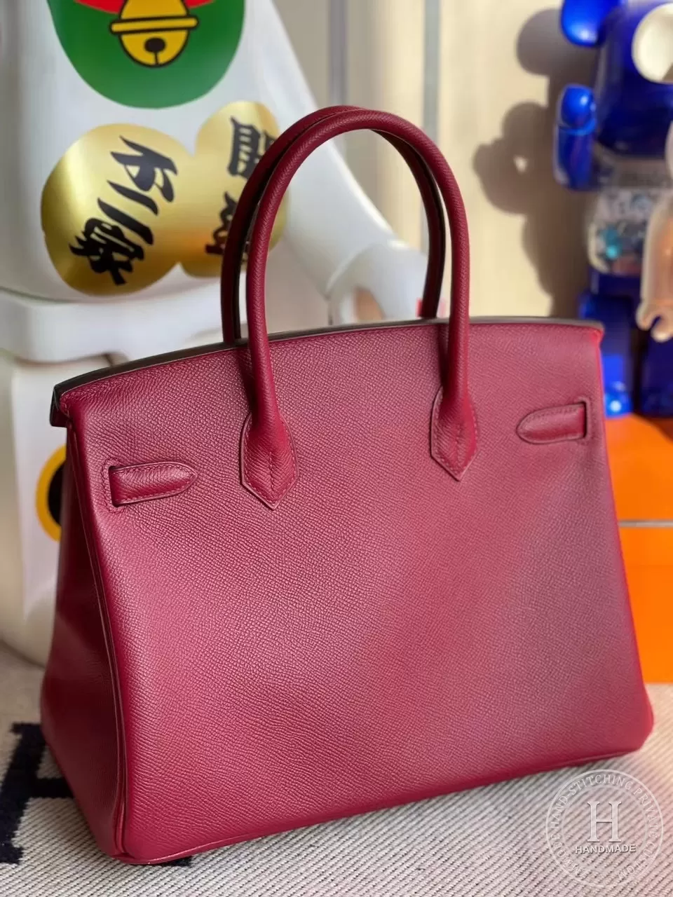 Hermes Birkin 30cm Epsom K1 Rouge Grenat