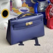 Hermes MiniKelly Pochette22cm Lizard 3Q Rose Sakura