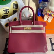 Q5 Rouge Casaque Birkin 30 Togo GHW-5447
