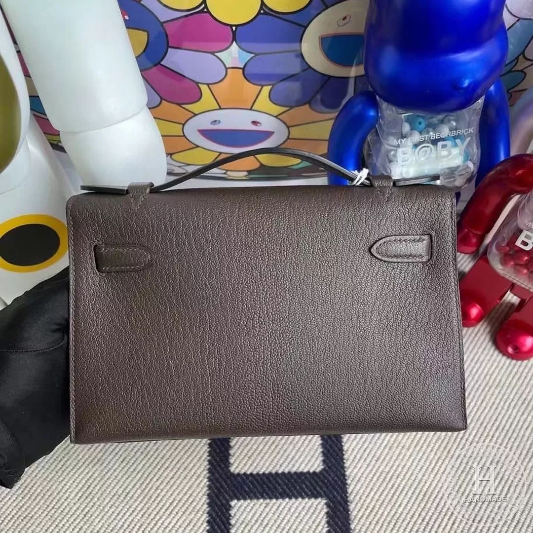 41 Havane Hermes MiniKelly Pochette 22 Mysore goatskin 41 Havane Hermes MiniKelly Pochette 22 Mysore goatskin