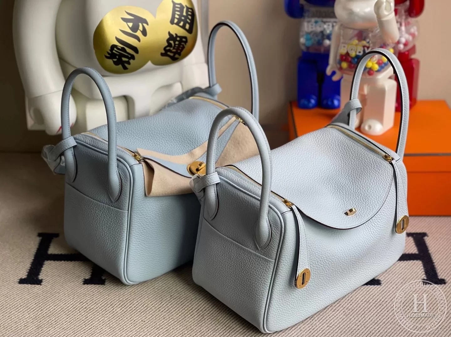 Hermes Lindy 26 TC 18 Etoupe PHW-8731