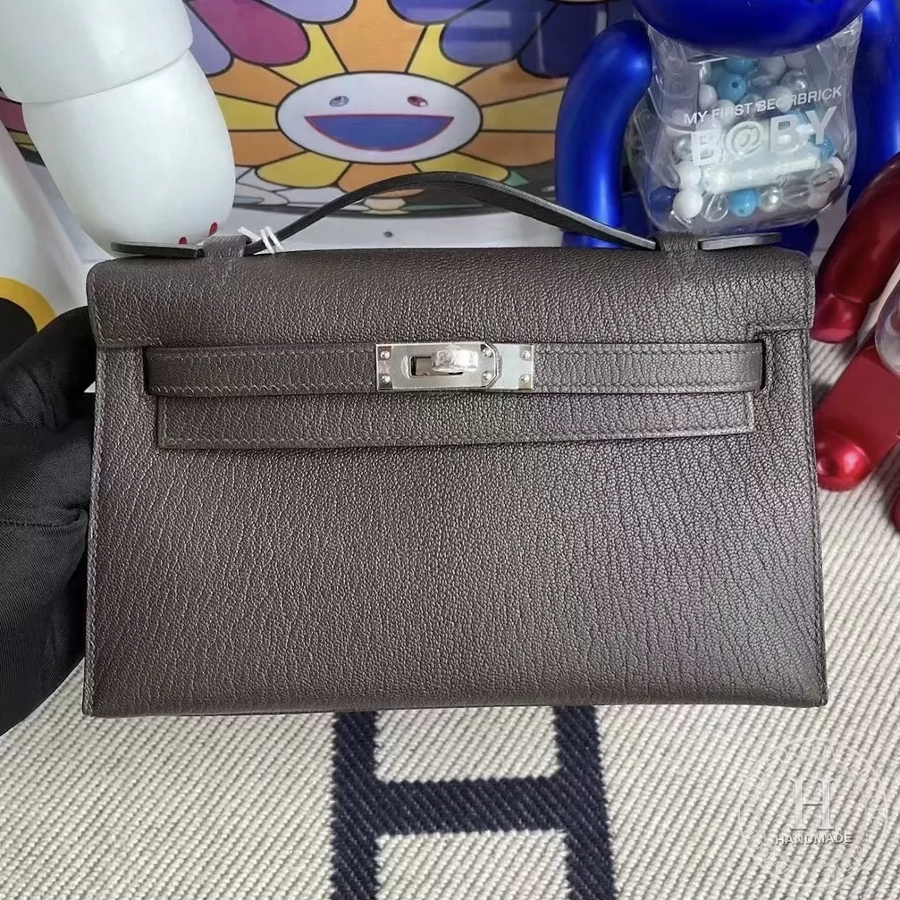 41 Havane Hermes MiniKelly Pochette 22 Mysore goatskin 41 Havane Hermes MiniKelly Pochette 22 Mysore goatskin