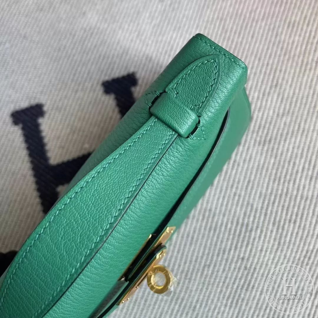 E5 Rose Tyrien Cherve Mysore goatskin MiniKelly Pochette 22cm Hermes-9916
