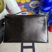 CK47 Chocolate Lizard Hermes MiniKelly Pochette 22cm-9022