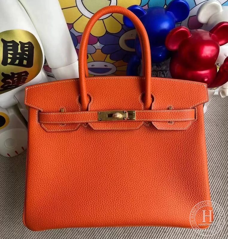 Birkin 30cm Clemence 9J Feu