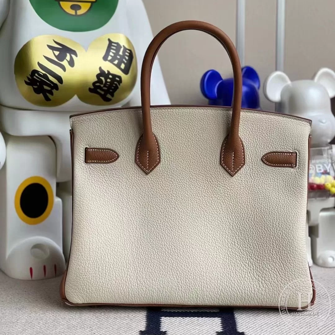 CK10 Craie CK37 Gold Togo Hermes Birkin 30cm CK10 Craie CK37 Gold Togo Hermes Birkin 30cm