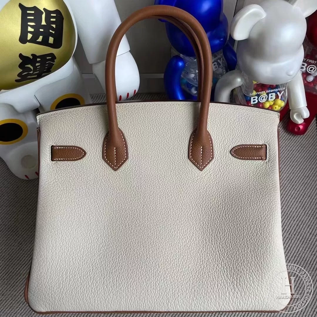CK10 Craie CK37 Gold Togo Hermes Birkin 30cm CK10 Craie CK37 Gold Togo Hermes Birkin 30cm