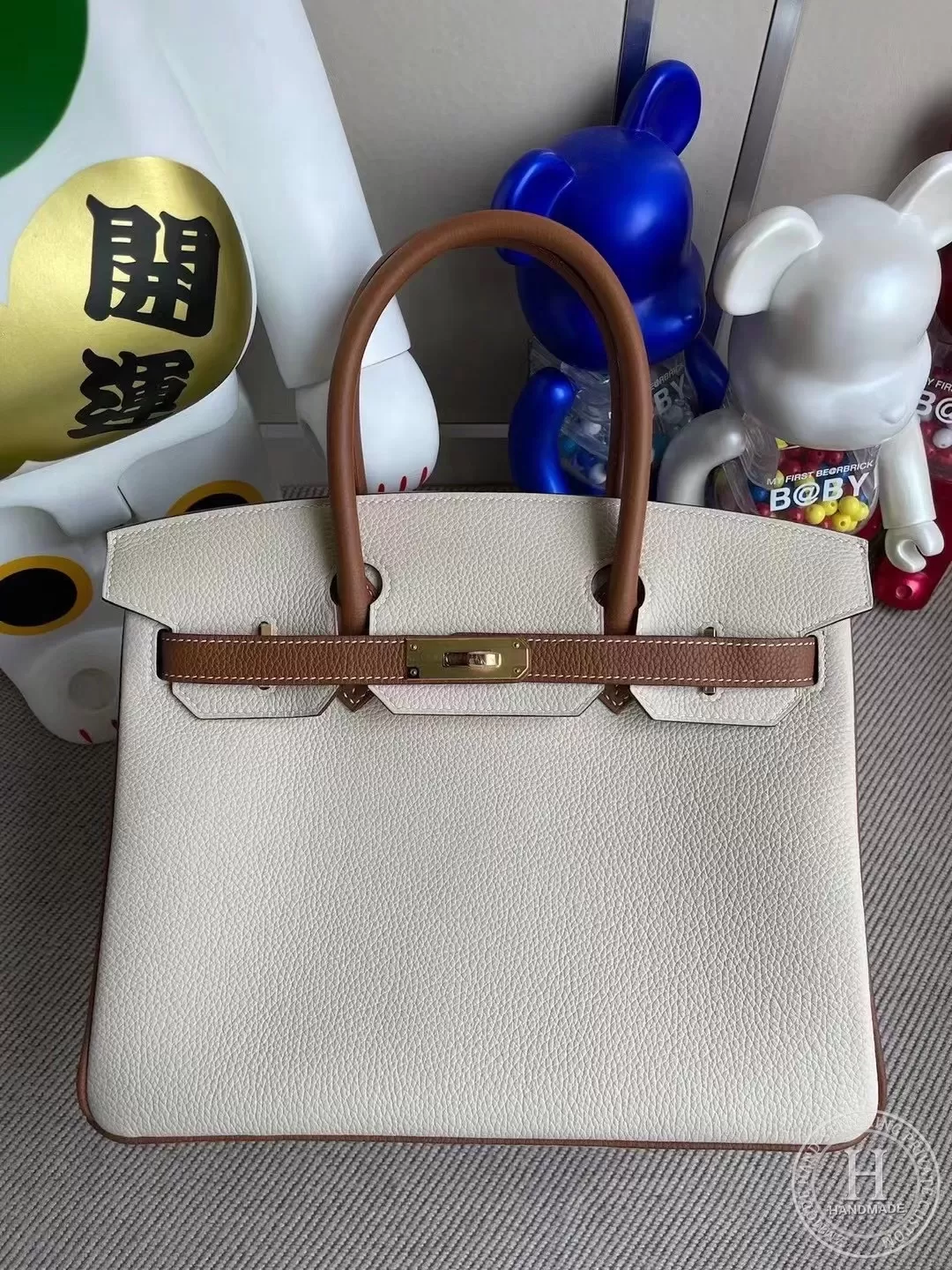 CK10 Craie CK37 Gold Togo Hermes Birkin 30cm CK10 Craie CK37 Gold Togo Hermes Birkin 30cm