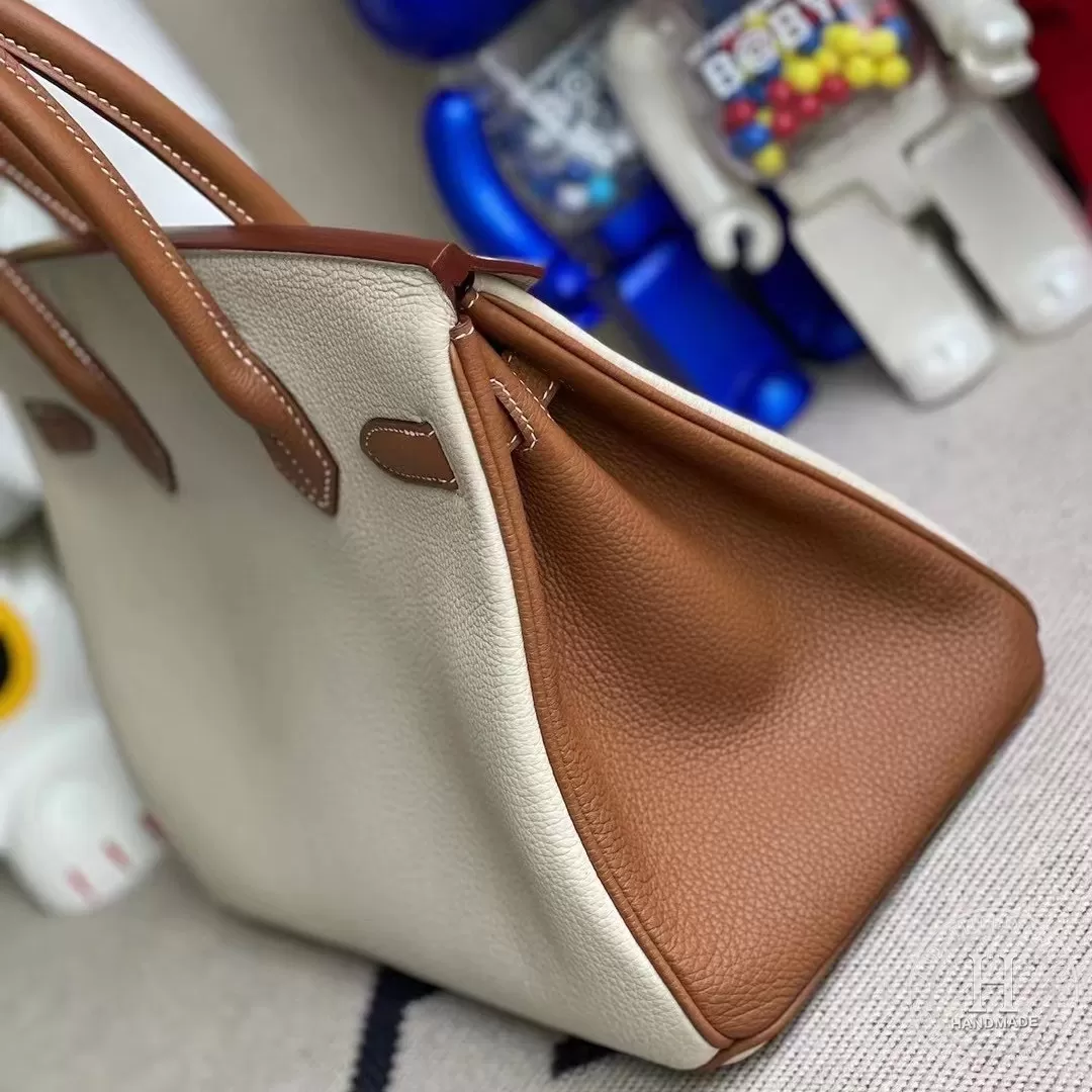 CK10 Craie CK37 Gold Togo Hermes Birkin 30cm CK10 Craie CK37 Gold Togo Hermes Birkin 30cm