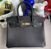 CC34 Fauve  Sellier Barenia Faubourg Hermes Birkin 30cm-9703