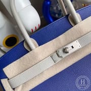CK89 Noir  L3 Rose Poupre Hermes Birkin 30cm Chevre Mysore Frosted gold button-0241