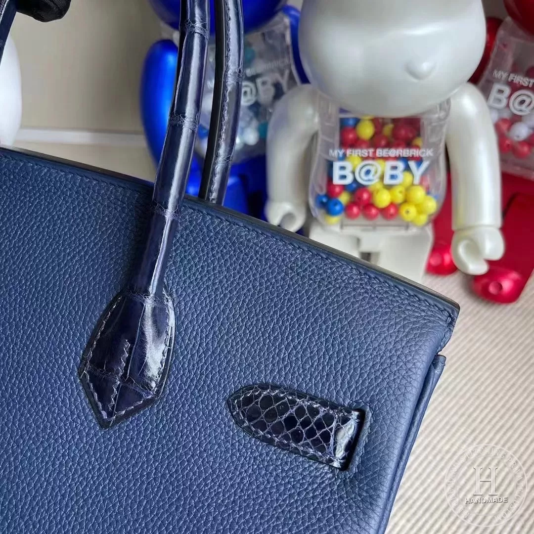 Touch Togo CK73 Blue Sapphire / CK73 Blue Sapphire Roes GoldBirkin 30cm Hermes Touch Togo CK73 Blue Sapphire / CK73 Blue Sapphire Roes GoldBirkin 30cm Hermes