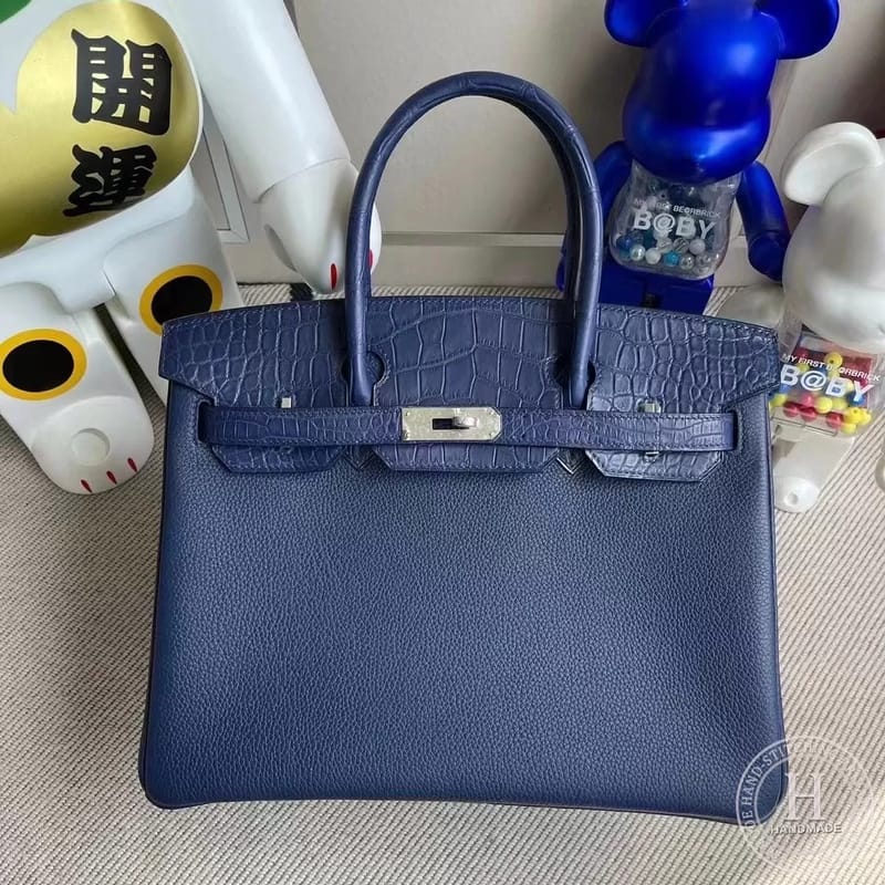 Touch CK73 Bleu Saphir Togo  Matte Alligator Crocodile CK73 Bleu Saphir Hermes Birkin 30cm