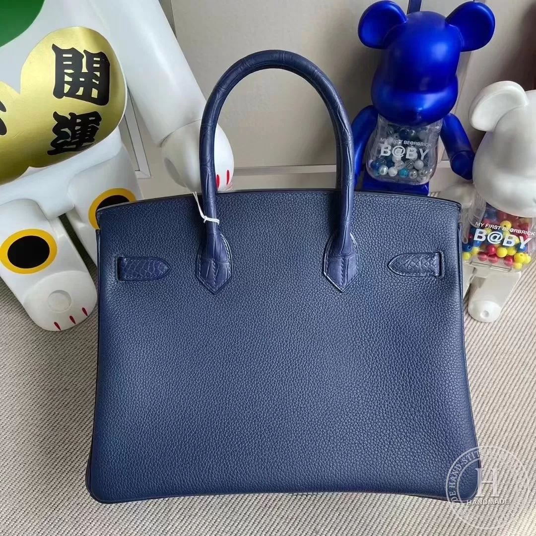 Touch CK73 Bleu Saphir Togo  Matte Alligator Crocodile CK73 Bleu Saphir Hermes Birkin 30cm