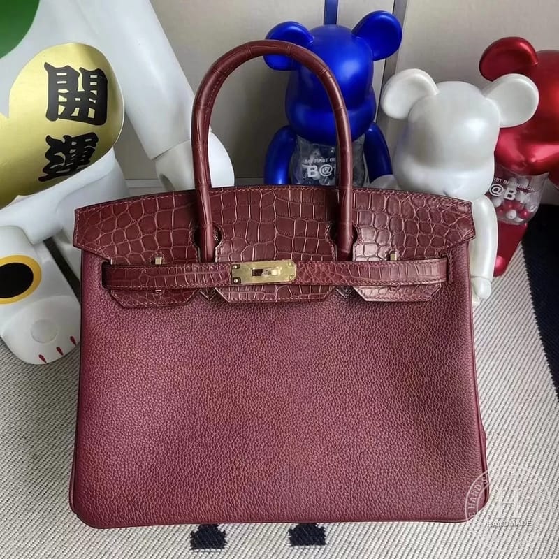 Touch Togo  Matte Nilo Crocodile CK55 Rouge H Hermes Birkin 30cm