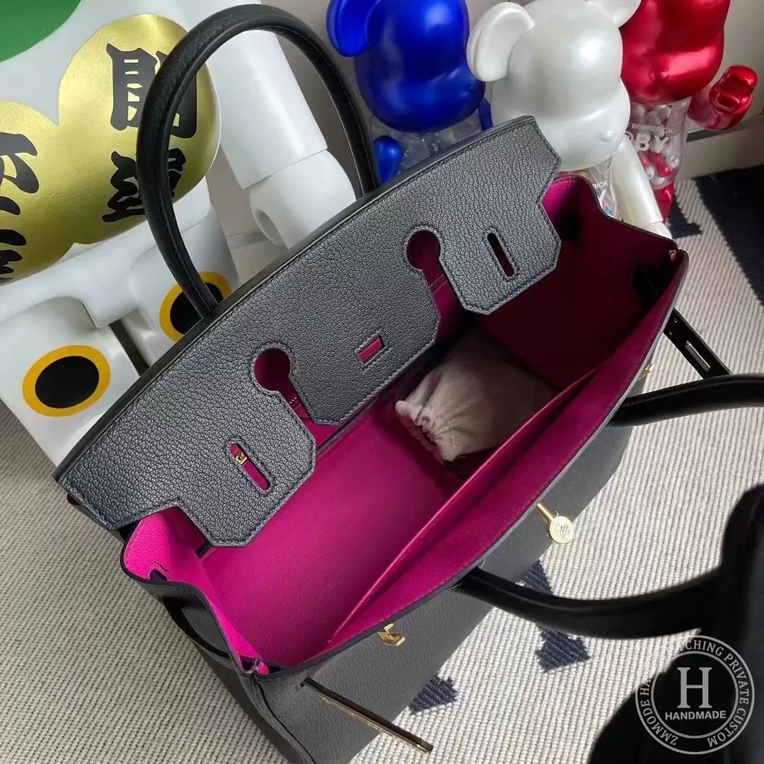 CC34 Fauve  Sellier Barenia Faubourg Hermes Birkin 30cm-9703
