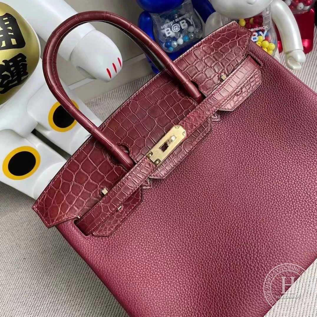 Touch Togo Matte Nilo Crocodile CK55 Rouge H Hermes Birkin 30cm Touch Togo Matte Nilo Crocodile CK55 Rouge H Hermes Birkin 30cm
