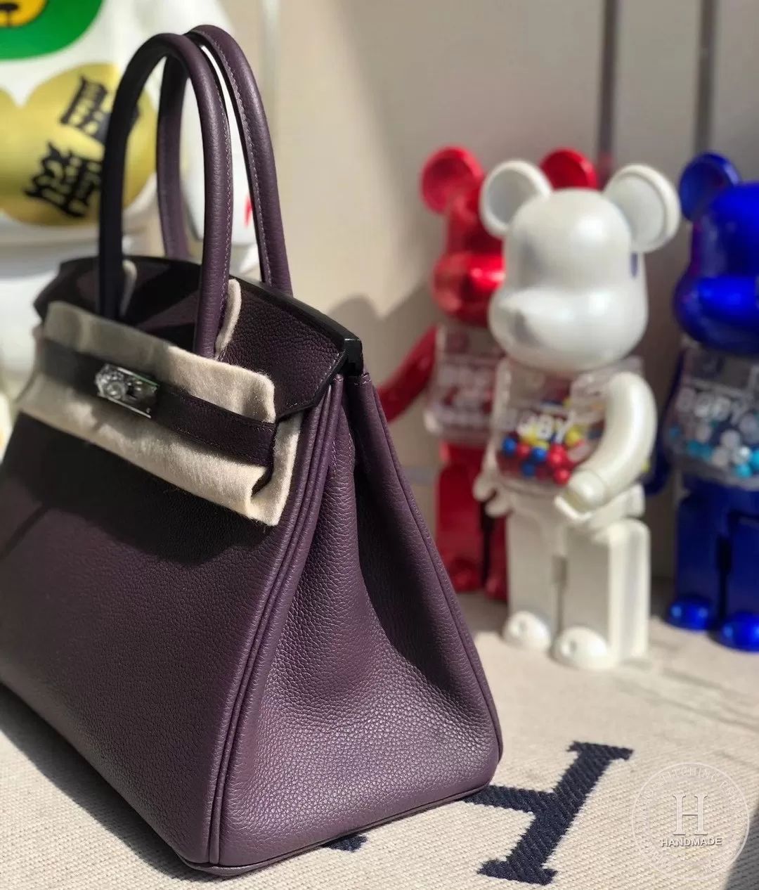 CC34 Fauve  Sellier Barenia Faubourg Hermes Birkin 30cm-3043-3054