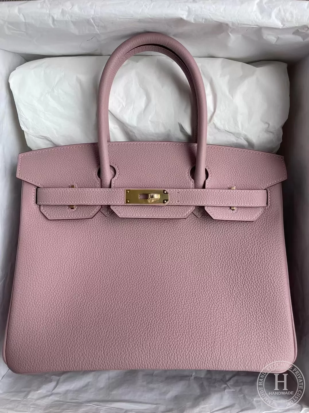 Hermes Birkin 30cm Handbag 4W Glycine Togo Hermes Birkin 30cm Handbag 4W Glycine Togo