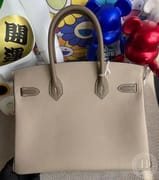 01 Pure white / 9R Lime Togo Hermes Birkin 30cm-5591
