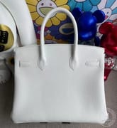 Hermes Birkin 30cm Handbag 4W Glycine  Togo-5153