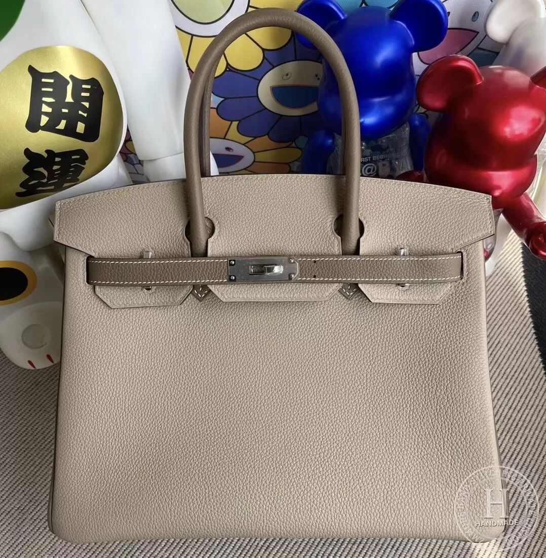 01 Pure white / 9R Lime Togo Hermes Birkin 30cm-5591
