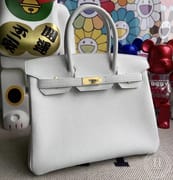 Hermes Birkin 30cm Handbag 4W Glycine  Togo-5153