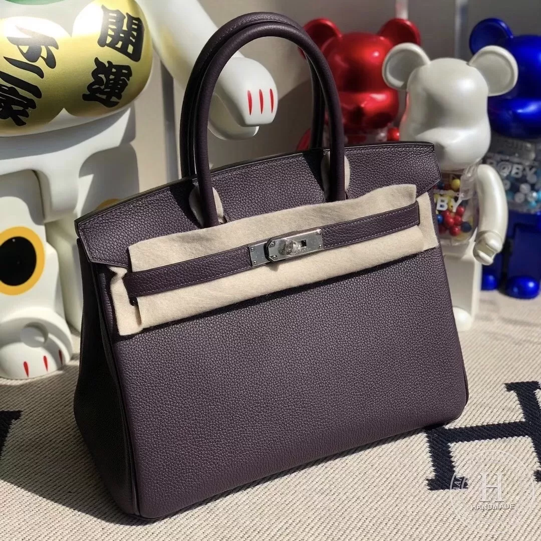 CK59 Raisin Togo Hermes Birkin 30cm
