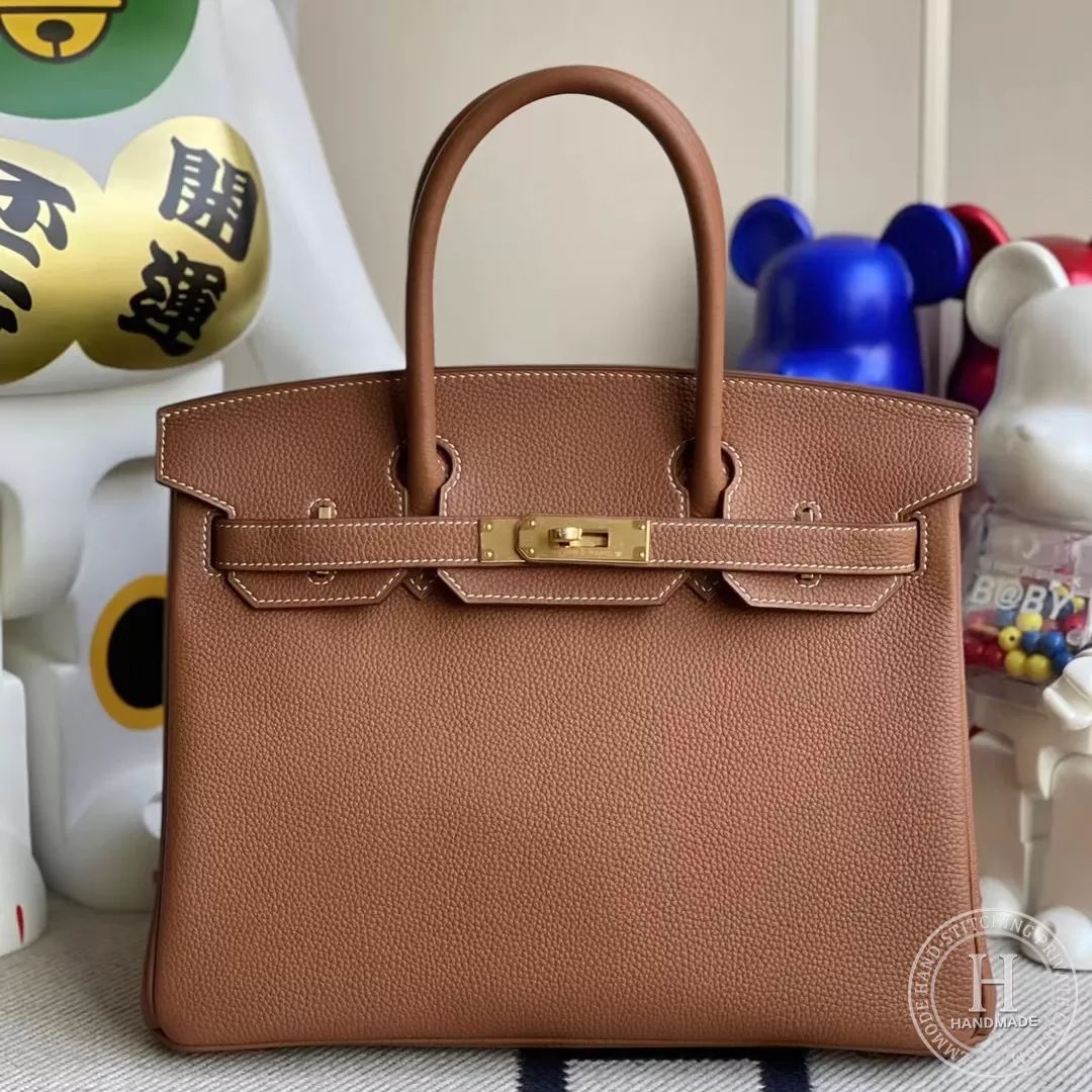 Hermes Birkin 30cm Togo CK37 gold