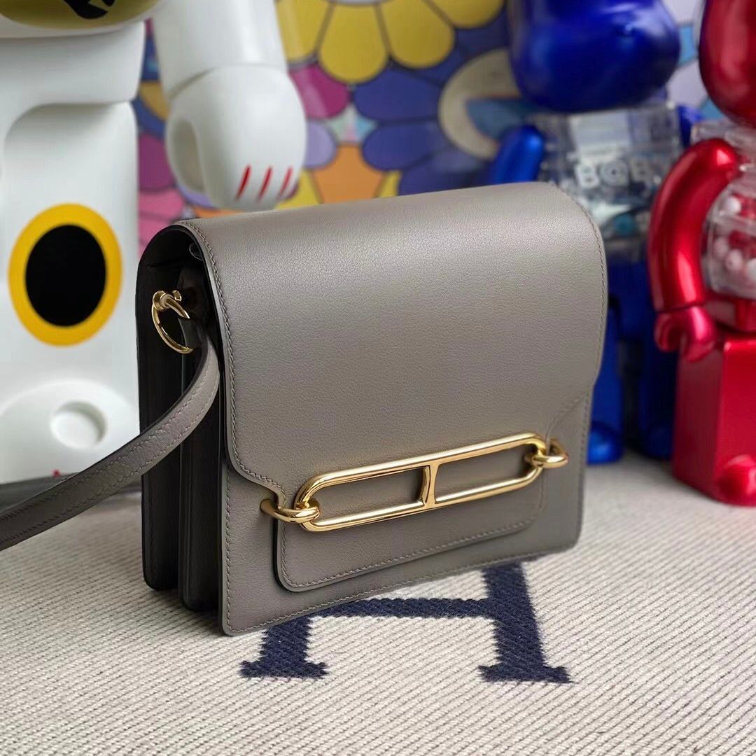 Hermes Roulis Mini Evercolor CK80 Gris Perle-8960-8967