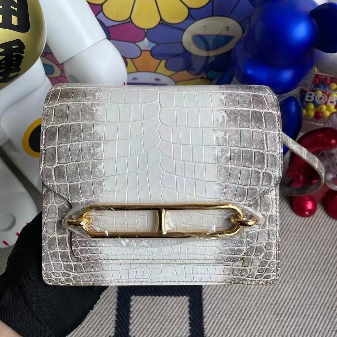 Hermes Roulis Mini Evercolor CK80 Gris Perle-8960