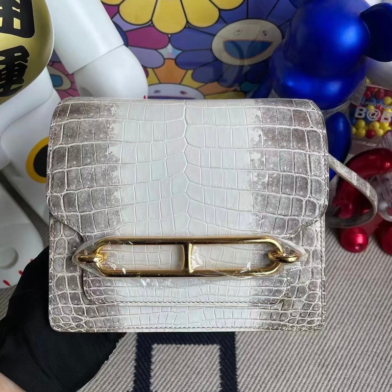 Hermes Roulis Mini Evercolor CK80 Gris Perle-8960