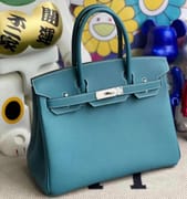HSS Togo 81 Gris Tourterelle / 18 Etoupe Hermes Birkin 30cm-5568