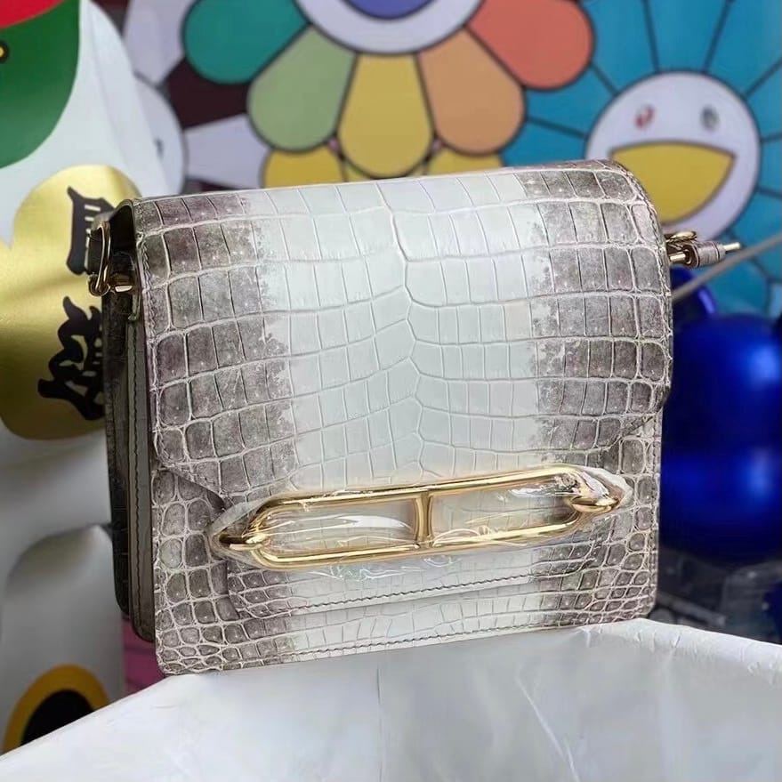 Hermes Roulis Mini Evercolor CK80 Gris Perle-8960