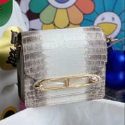 Hermes Roulis Mini Evercolor CK80 Gris Perle-8960