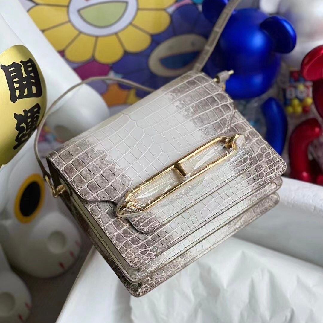 Hermes Roulis Mini Evercolor CK80 Gris Perle-8960