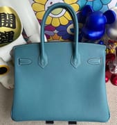 HSS Togo 81 Gris Tourterelle / 18 Etoupe Hermes Birkin 30cm-5568