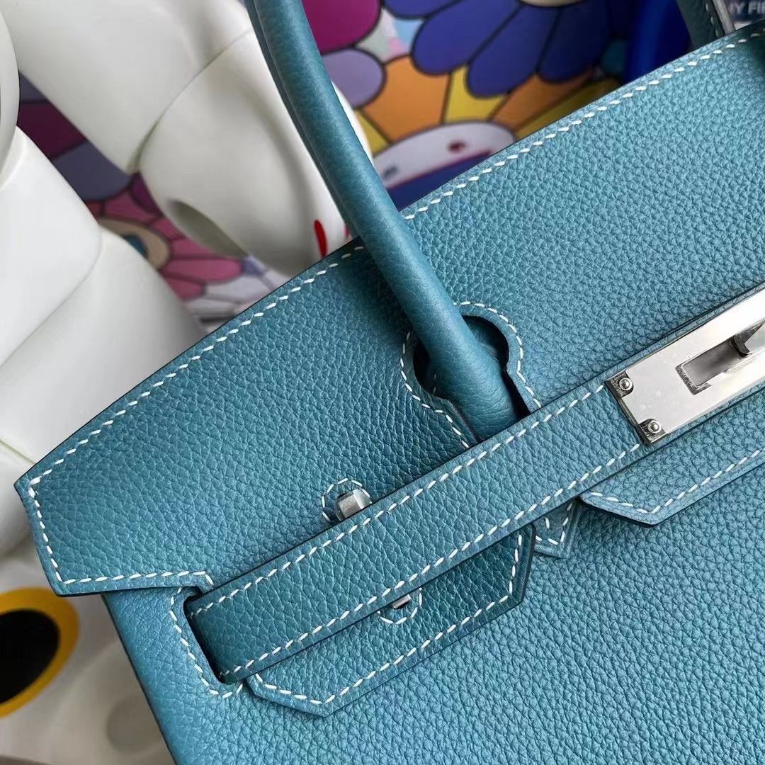 HSS Togo 81 Gris Tourterelle / 18 Etoupe Hermes Birkin 30cm-5568