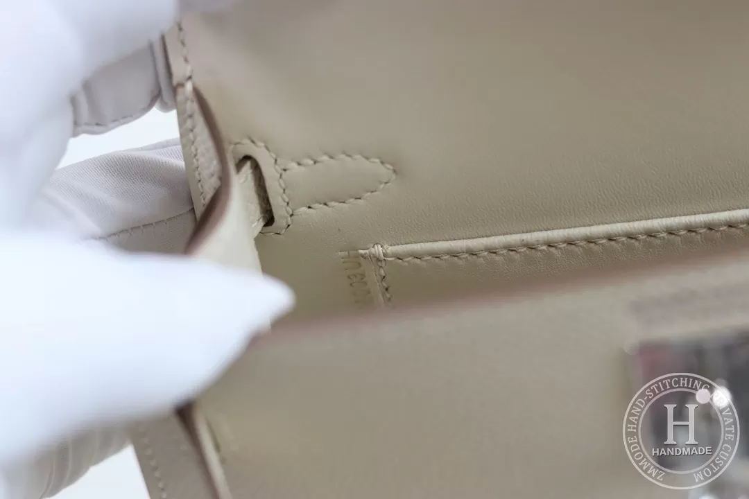 Minikelly in blue brume Epsom leather with palladium hardware-2438